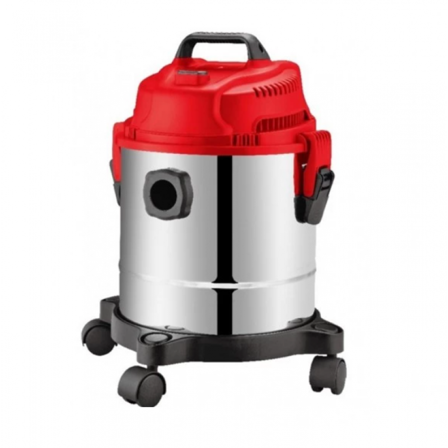 Aspirator Multifunctional Victronic Xyp005 , Utilizare Uscata/umeda, Putere De 1200 W , Tehnologie De Suflare, 4 Roti Pivotante, Clasa De Protectie Ip4 , Argintiu/rosu