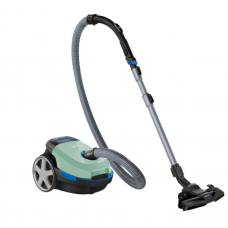 Aspirator Philips Compact Cu Sac Cu Cap De Aspirare Triactive, Putere De 900 W, Lungime Cablu 6 M, Tub Telescopic Metalic Din 2 Piese, 77 Db, Capacitate 3 L, Filtru Anti Alergeni, Verde