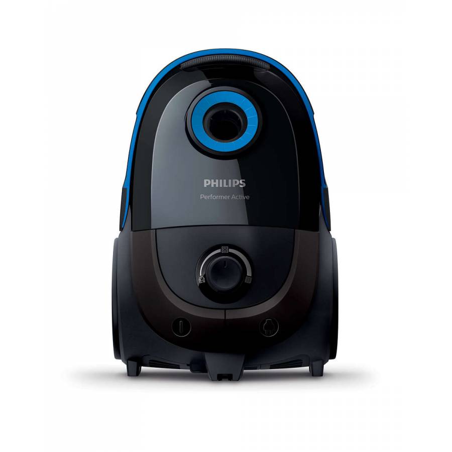 Aspirator Philips Compact Performer Active, Flux De Aer  32,17  L/s, Vid 17,5  Kpa, Putere 900 W, Control Energie Buton Rotativ, Capacitate Praf 4 L, Culoare Negru