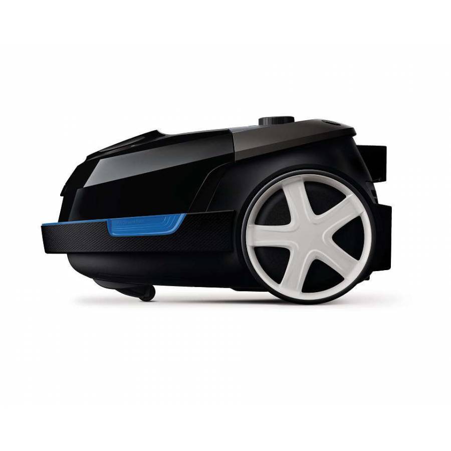 Aspirator Philips Compact Performer Active, Flux De Aer  32,17  L/s, Vid 17,5  Kpa, Putere 900 W, Control Energie Buton Rotativ, Capacitate Praf 4 L, Culoare Negru