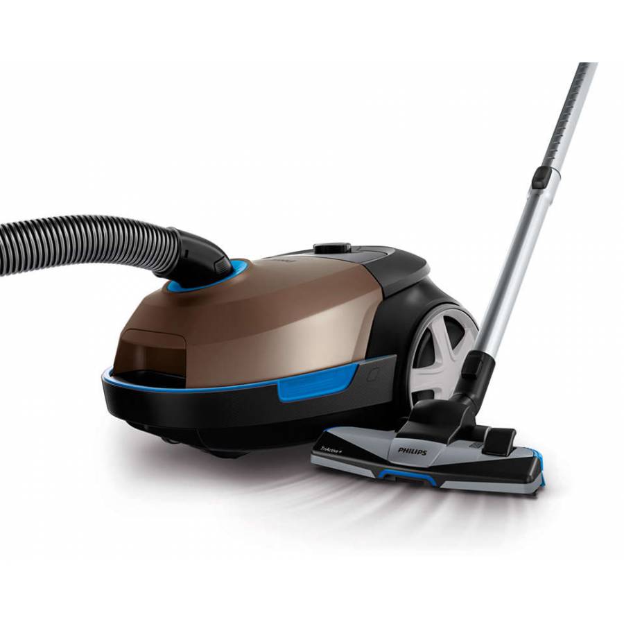 Aspirator Philips Cu Sac De 4 L, Microfiltru Pentru Motor, Filtru Antialergeni, Cuplaj Tub Activeloc, Buton Rotativ Pentru Control Energie, Putere 900 W, 77 Db, Putere Aspirare 750 W, Gri