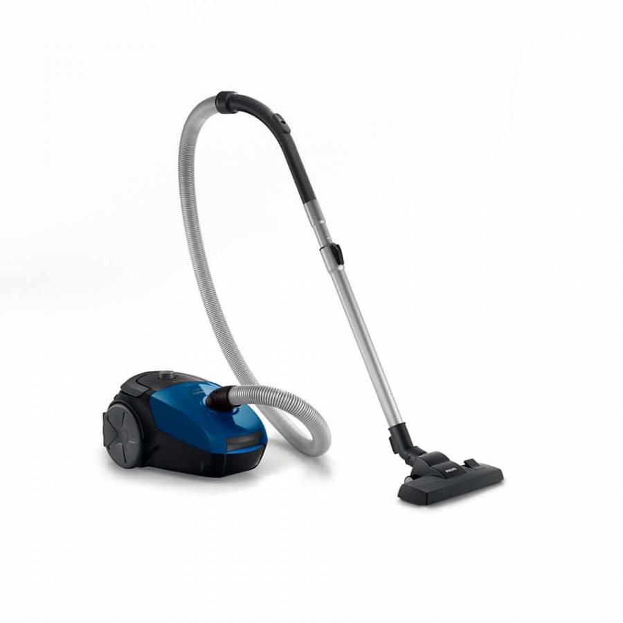 Aspirator Philips Cu Sac Profesional Cu Putere De Aspirare 750 W, Nivel De Zgomot 77 Db, Capacitate Sac 3 L, Cap De Aspirare Multifunctional, Raza De Actiune 9 M, Putere Reglabila, Compact Si Usor, Albastru