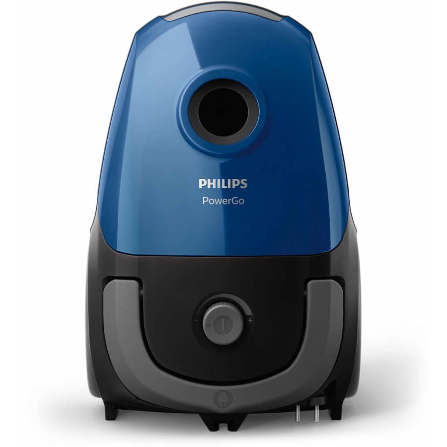 Aspirator Philips Cu Sac Profesional Cu Putere De Aspirare 750 W, Nivel De Zgomot 77 Db, Capacitate Sac 3 L, Cap De Aspirare Multifunctional, Raza De Actiune 9 M, Putere Reglabila, Compact Si Usor, Albastru