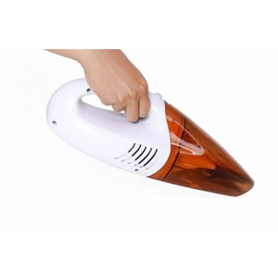 Aspirator Portabil KlaussTech De Mana Cu Filtru Permanent Lavabil, Indicator Luminos La Incarcare, Nivel Zgomot 80 Db, Putere 190 W, Suprafete Umede Si Uscate, Modern, Culoare Alb