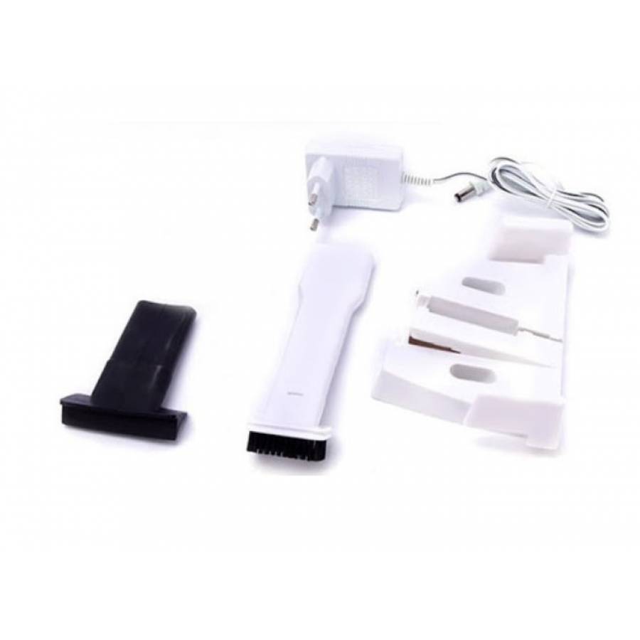 Aspirator Portabil KlaussTech De Mana Cu Filtru Permanent Lavabil, Indicator Luminos La Incarcare, Nivel Zgomot 80 Db, Putere 190 W, Suprafete Umede Si Uscate, Modern, Culoare Alb