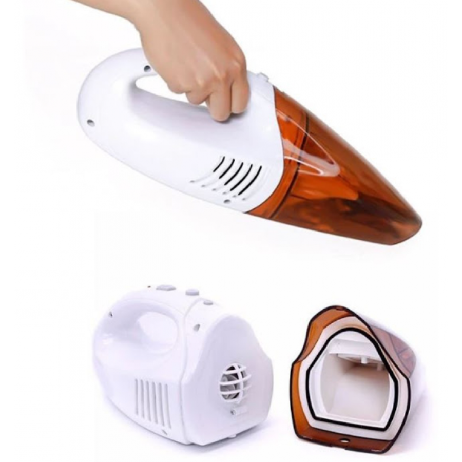 Aspirator Portabil KlaussTech De Mana Cu Filtru Permanent Lavabil, Indicator Luminos La Incarcare, Nivel Zgomot 80 Db, Putere 190 W, Suprafete Umede Si Uscate, Modern, Culoare Alb