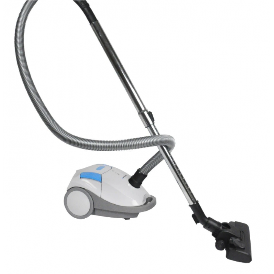 Aspirator Profesional Cu Sac, Putere 700w, 2l, Silentios 80 Db, Cablu 4.8 M, Multi-suprafete, Modern, Culoare Alb/albastru
