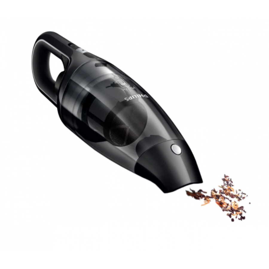 Aspirator Profesional Philips Portabil Cu Flux De Aer Ciclonic, Nivel De Zgomot 81 Db, Putere De Intrare 120 W, Putere De Aspirare 22 W, Compartiment De Praf Translucid, Maner Ergonomic, Negru