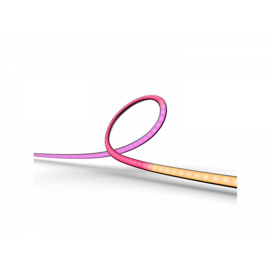 Banda Decor Pentru Tv, Philips Led Rgb Cu Lungime 190 Cm, Silicon, 20 W, 2000-6500 K, 220v-240v, 25000 H, 1100 Lm, Iluminare Multicolor