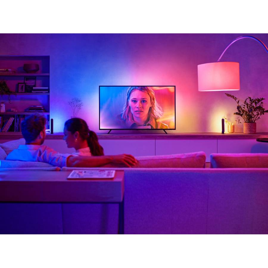 Banda Decor Pentru Tv, Philips Led Rgb Cu Lungime 190 Cm, Silicon, 20 W, 2000-6500 K, 220v-240v, 25000 H, 1100 Lm, Iluminare Multicolor