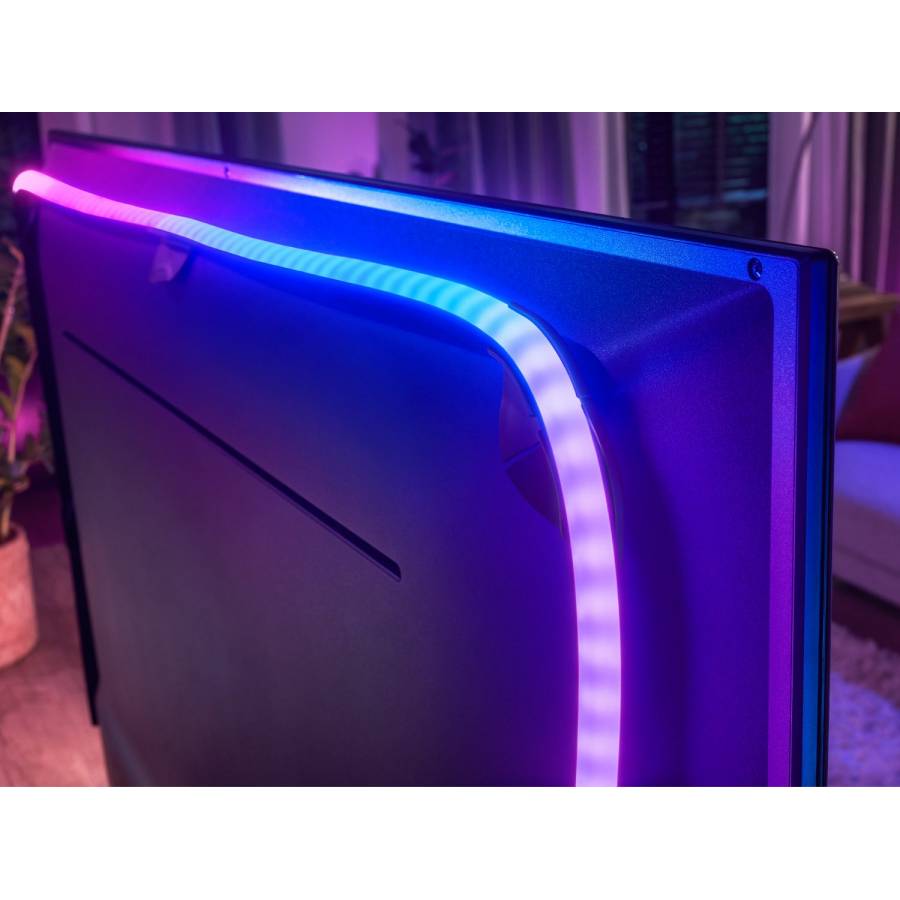 Banda Decor Pentru Tv, Philips Led Rgb Cu Lungime 190 Cm, Silicon, 20 W, 2000-6500 K, 220v-240v, 25000 H, 1100 Lm, Iluminare Multicolor