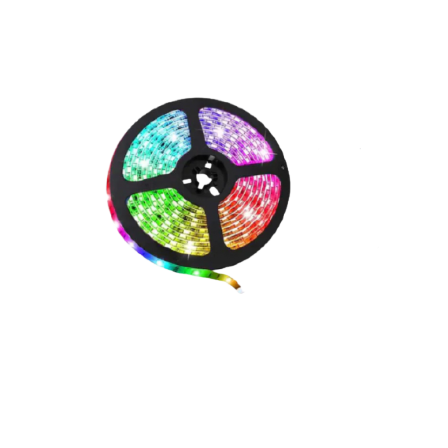 Banda Klausstech Led, 16 Culori, Telecomanda, Destinata Pentru Televizoare, Usor De Montat, Usor De Folosit, Multicolor