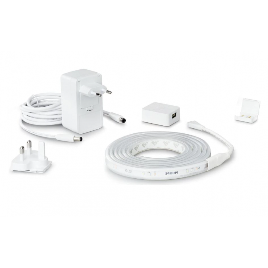 Banda Led Rgbw Philips Cu Lungime 2 M, Flexibila, Control Bluetooth, Silicon, Temperatura 2000 6500 K, 220 240 V, Putere 20 W, 1600 Lm, Alb