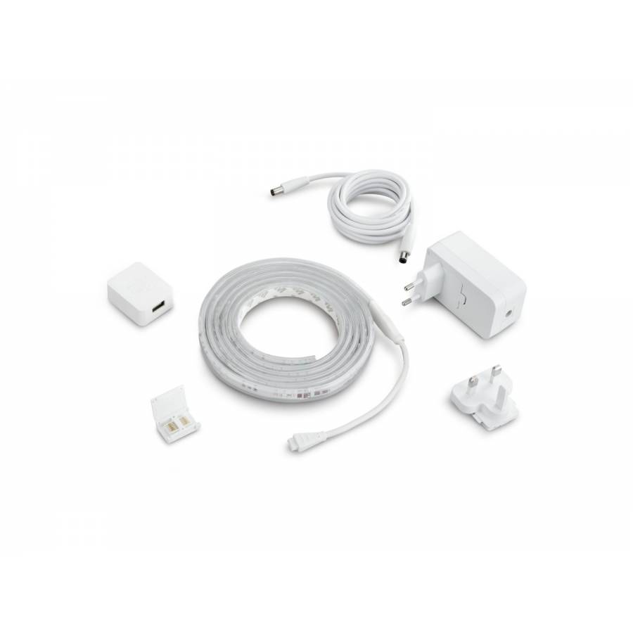 Banda Led Rgbw Philips Cu Lungime 2 M, Flexibila, Control Bluetooth, Silicon, Temperatura 2000 6500 K, 220 240 V, Putere 20 W, 1600 Lm, Alb