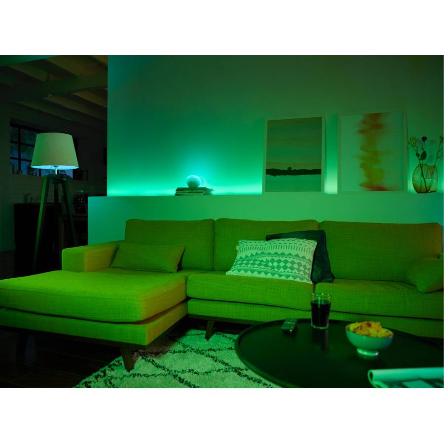 Banda Led Rgbw Philips Cu Lungime 2 M, Flexibila, Control Bluetooth, Silicon, Temperatura 2000 6500 K, 220 240 V, Putere 20 W, 1600 Lm, Alb