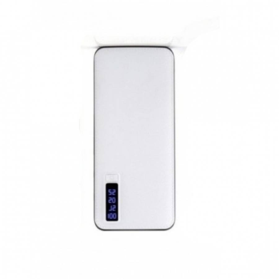 Baterie Portabila Klausstech, Capacitate 20000 Mah, 3 Porturi Usb, Lumina Led, Design Ergonomic, Alb