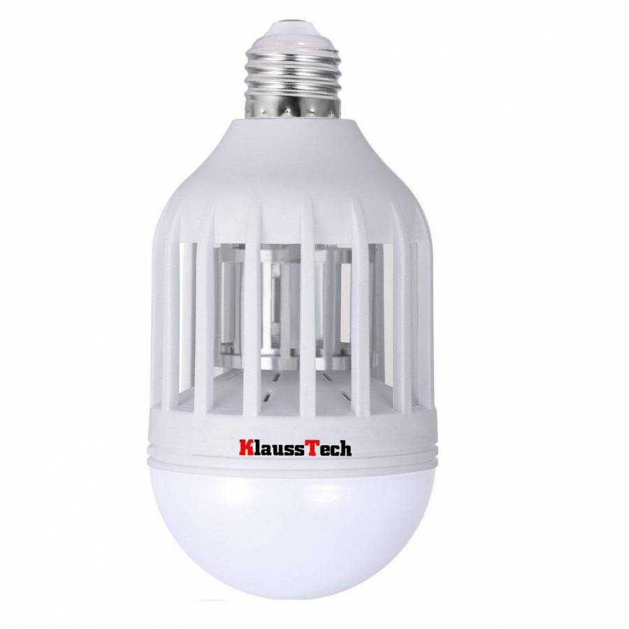 Bec Klausstech Led Cu Tehnologie Anti-insecte Cu Lumini Anti Uv, 12 Capsule Led Cu Putere De 12 W, Flux Luminos 1200 Lumeni, Consum Redus De Energie, Alb