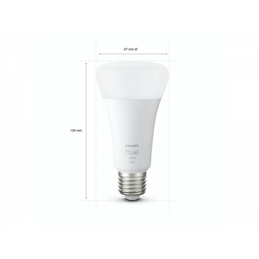 Bec Led A67 E27 Philips, Control Bluetooth, Lumina Alba, Temperatura 2700 K, 1600 Lm, 15.5 W, Bluetooth Si Zigbee, 25000 H, Alb