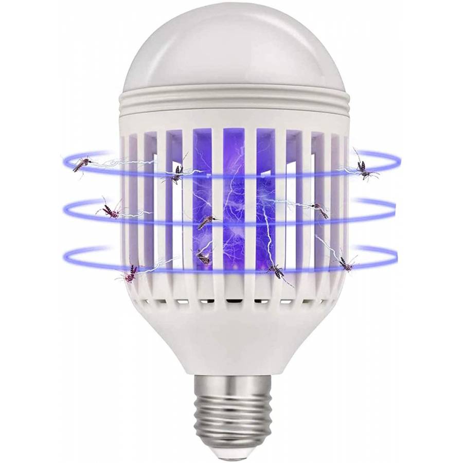 Bec Led Anti-insecte KlaussTech, 6500k, E27, 9w, Usor De Folosit, Design Compact, Destinat Pentru Casa Si Gradina, Alb