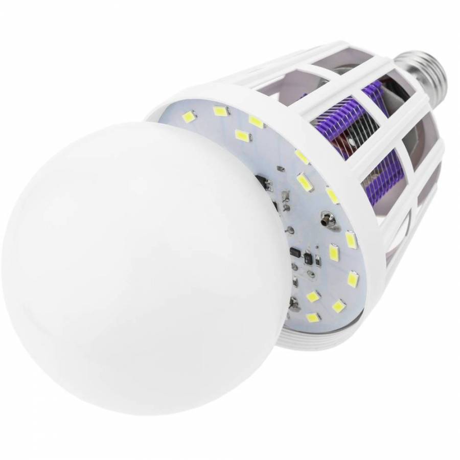 Bec Led Anti-insecte Klausstech, 12 W, Temperatura Culoare 6500 K, Flux Luminos 250 Lm, Soclu E 27, Protectie Supraincalzire, Design Ergonomic, Alb