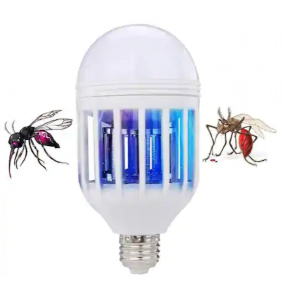 Bec Klausstech Led Cu Tehnologie Anti-insecte Cu Lumini Anti Uv, 12 Capsule Led Cu Putere De 12 W, Flux Luminos 1200 Lumeni, Consum Redus De Energie, Alb