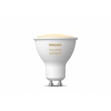 Bec Led Gu10 Inteligent Philips, Bluetooth, Iluminare Cu Lumina Alba, Diametru 50 Mm, 15000 Ore, 350 Lm, Putere 5 W, Zigbee Light, Culoare Alb