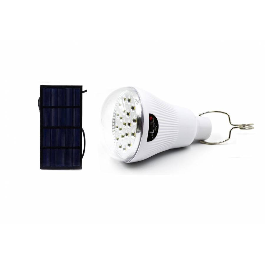 Bec Led Klausstech Incarcare Solara, Functionare 7 H,  Exterior, Panou Solar 6v, Buton On/off, Incarcare 6 - 10 H, Culoare Alb
