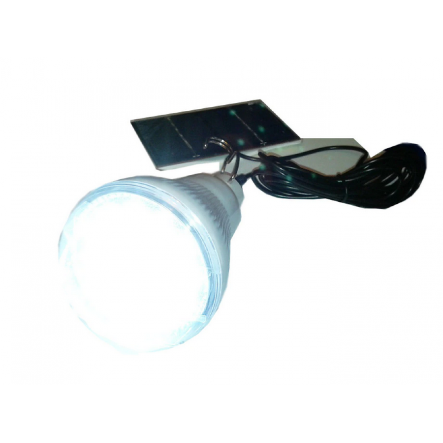 Bec Led Klausstech Incarcare Solara, Functionare 7 H,  Exterior, Panou Solar 6v, Buton On/off, Incarcare 6 - 10 H, Culoare Alb