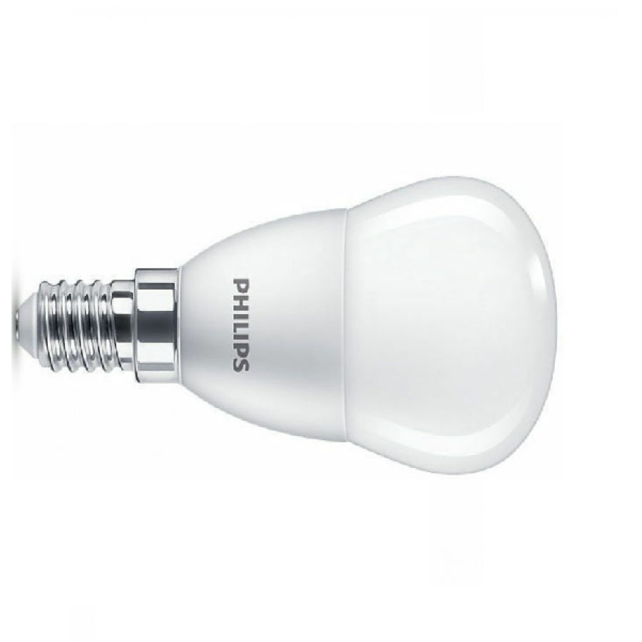 Bec Led Philips Alb Rece, Tip Soclu E14, Putere 6.5 W (48w), Flux 680 Lm, 15000 Ore, 4500 K, Forma Lustra, Compact, Culoare Alb