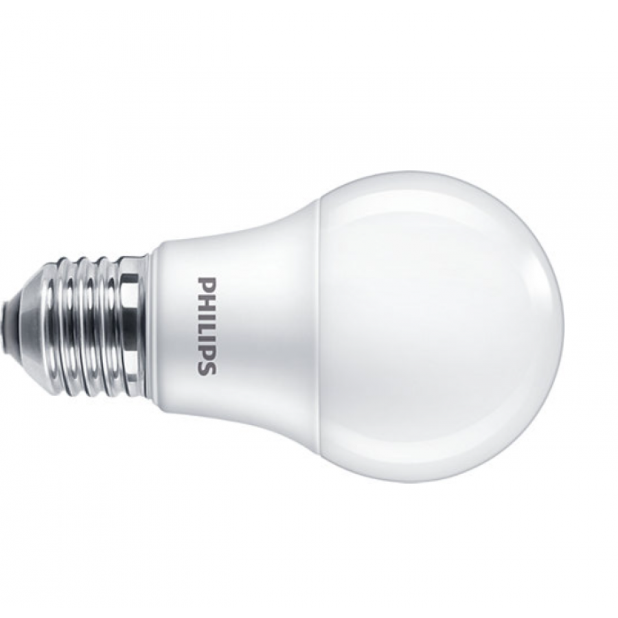 Bec Led Philips E27, Putere 8w (60w), Lumina Alb Rece, Temperatura Culoare 4000 K, 806 Lm, 15000 Ore, 220 - 240 V, Alb