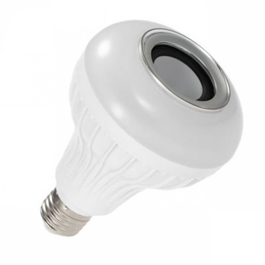 Bec Multifunctional Klausstech, 12 W, Lumini Led Rgb, Difuzor Integrat, Telecomanda Inclusa, Design Modern, Alb