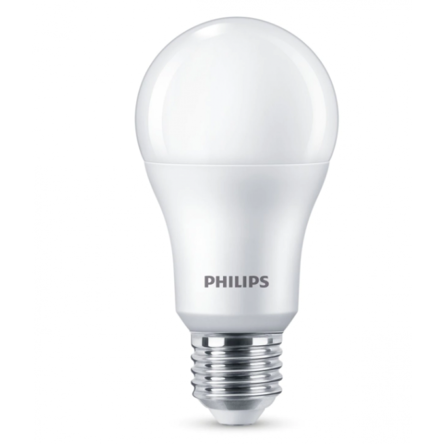 Bec Philips Led Putere 13 W Cu Lumina Naturala Rece, Soclu E27, Temperatura 6500 K, Flux 1450 Lm, A+, Dulie Edison, Ergonomic, Alb