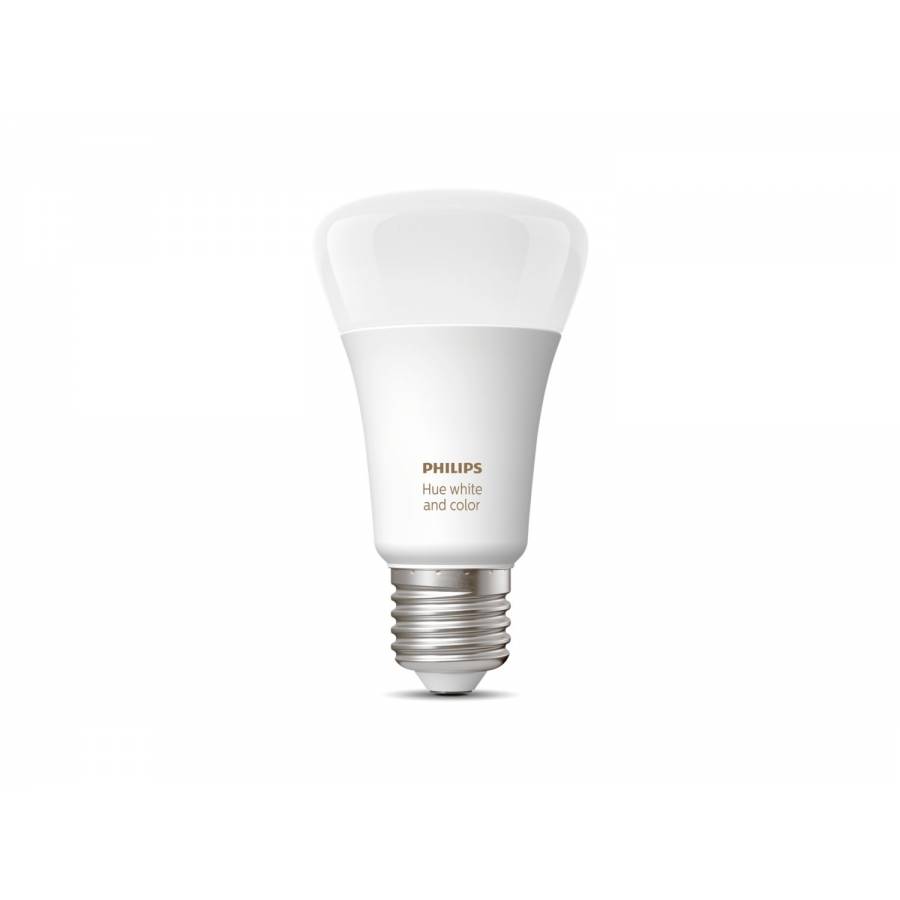 Bec Rgbw Smart Philips Cu Soclu E27, Control Prin Bluetooth, Bridge, 2000k-6500k, Diametru 60 Mm, 806 Lm, Putere 9w, 220-240 V, Alb