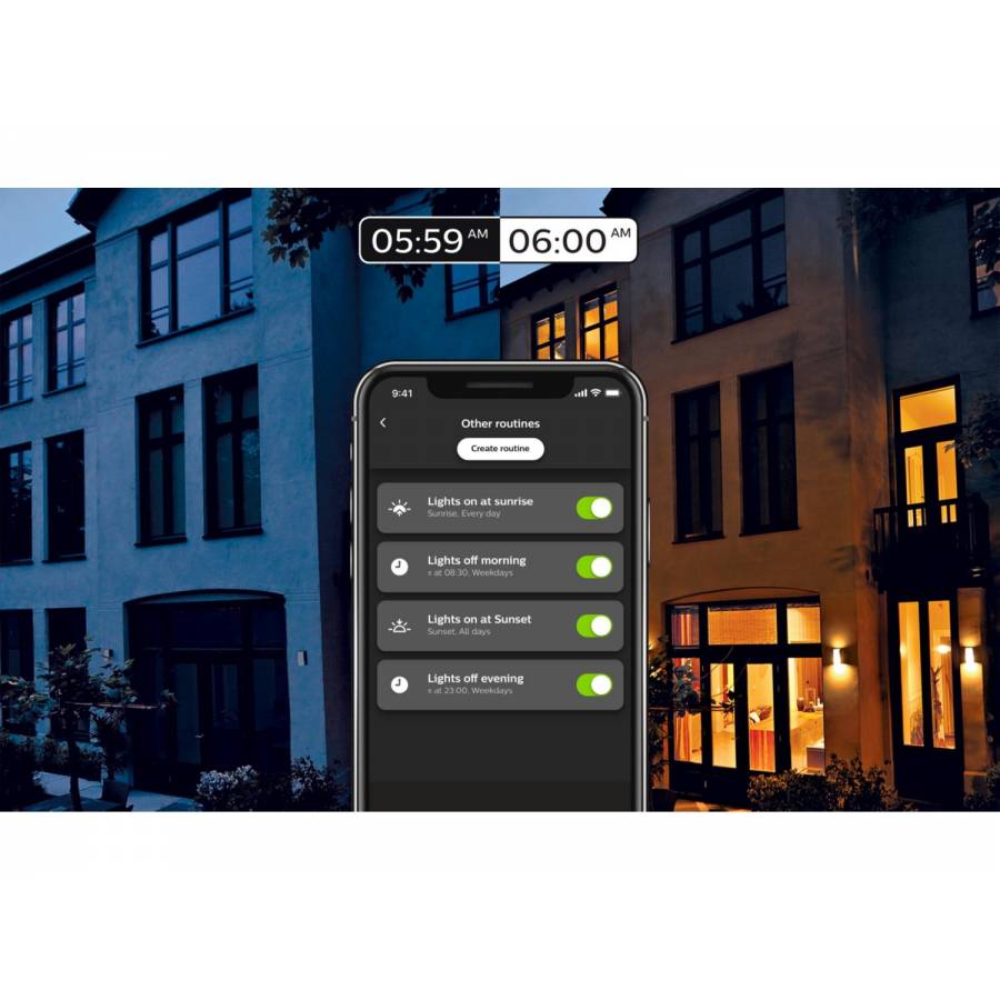 Becuri Inteligente Smart,  Consola Bridge , Variator Inclus, Bluetooth, Lumina Alba, E27, 806 Lm, 220 - 240 V, Putere 9w, Alb