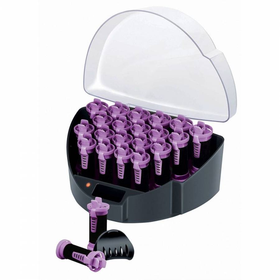 Bigudiuri Electrice Remington Fcc21 , 20 De Bigudiuri Cu 3 Marimi Diferite , Cleme Quick-start , Nucleu Inovativ , Material Nucleu Ceara , Functie Ionizare , Indicator Luminos La Pornire , Culoare Negru/mov
