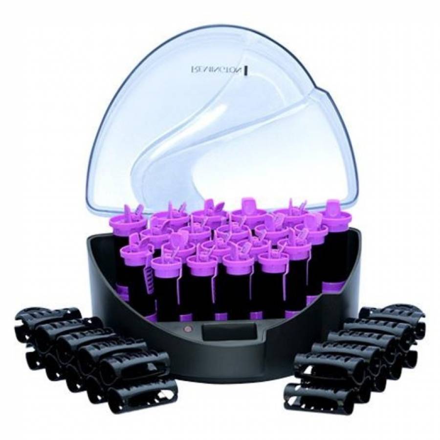 Bigudiuri Electrice Remington Fcc21 , 20 De Bigudiuri Cu 3 Marimi Diferite , Cleme Quick-start , Nucleu Inovativ , Material Nucleu Ceara , Functie Ionizare , Indicator Luminos La Pornire , Culoare Negru/mov