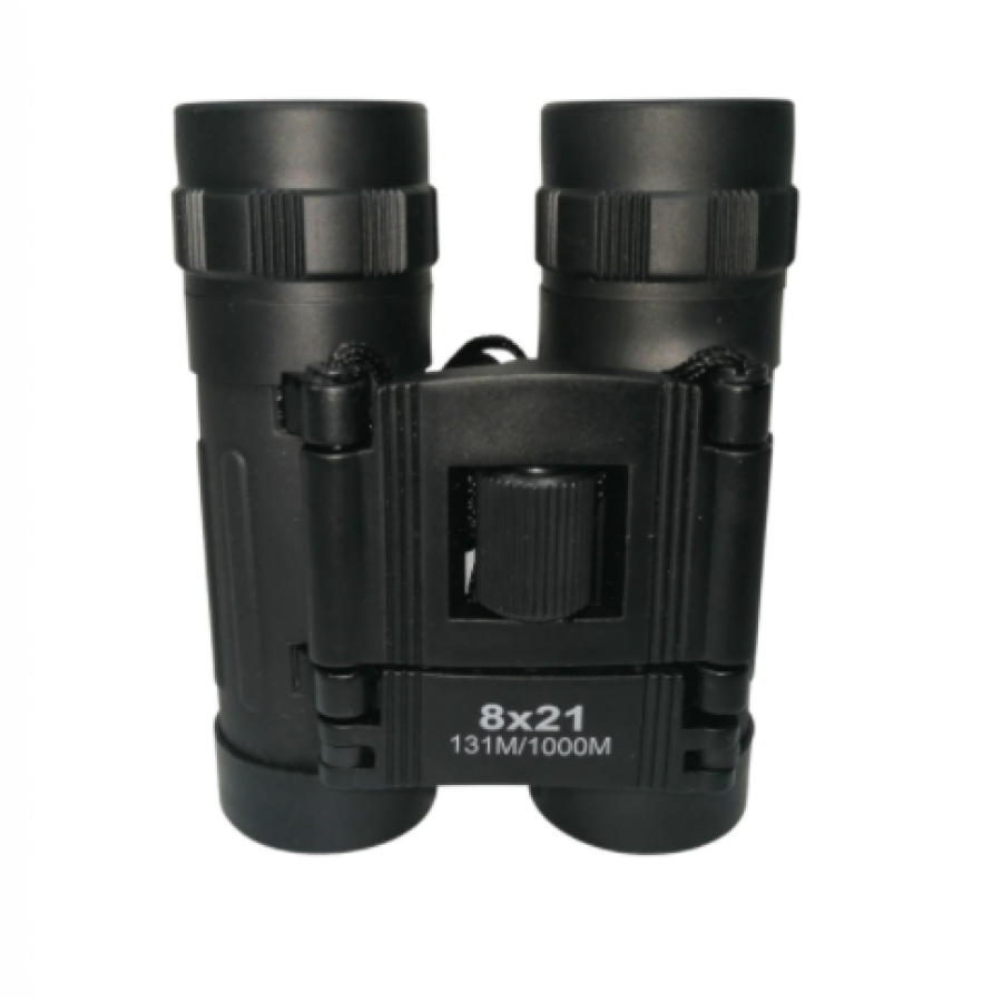 Binoclu Klausstech, 8x21, 131m - 1000m, Ideal Pentru Vanatoare, Curse, Sporturi, Usor De Folosit, Design Ergonomic, Negru