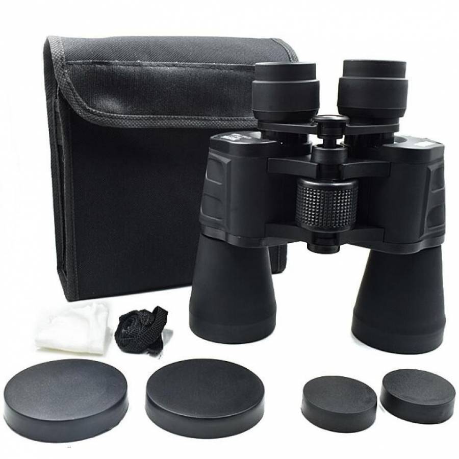 Binoclu  Waterproof Klausstech, Camp De Vizualizare 50 - 900 M, Factor De Amplificare 20x, Obiectiv 50 Mm, Geanta Pentru Transport, Design Ergonomic, Material Cauciuc, Culoare Negru
