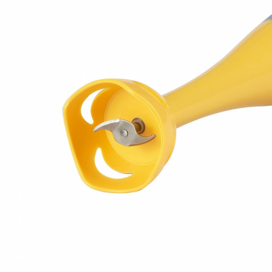 Blender De Mana Hausberg, 350 W, Lame Din Otel Inoxidabil, 2 Trepte De Viteza, Motor Din Cupru, Maner Ergonomic, Carlig Agatare, Design Ergonomic, Galben