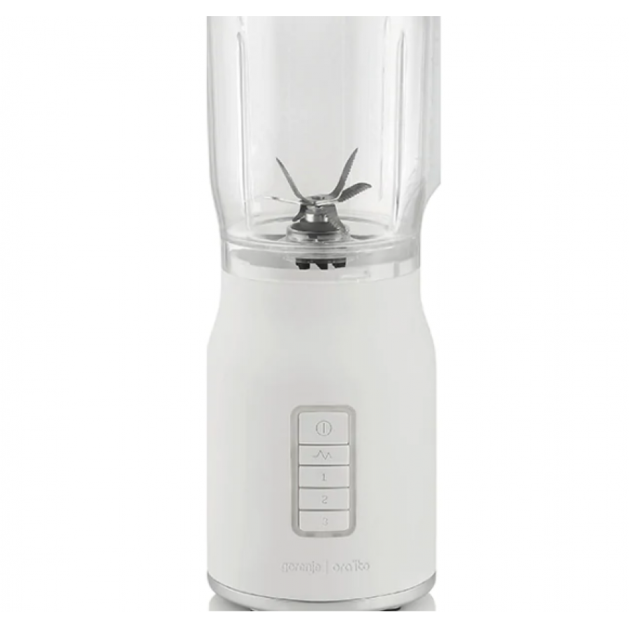 Blender Electric Profesional, Design Modern, Putere De 800 W, Cana Gradata De 1.5 L Din Plastic, 3 Niveluri De Viteza, Buton Turbo, Controlul Vitezei, Lama Din Otel Inoxidabil, Alb