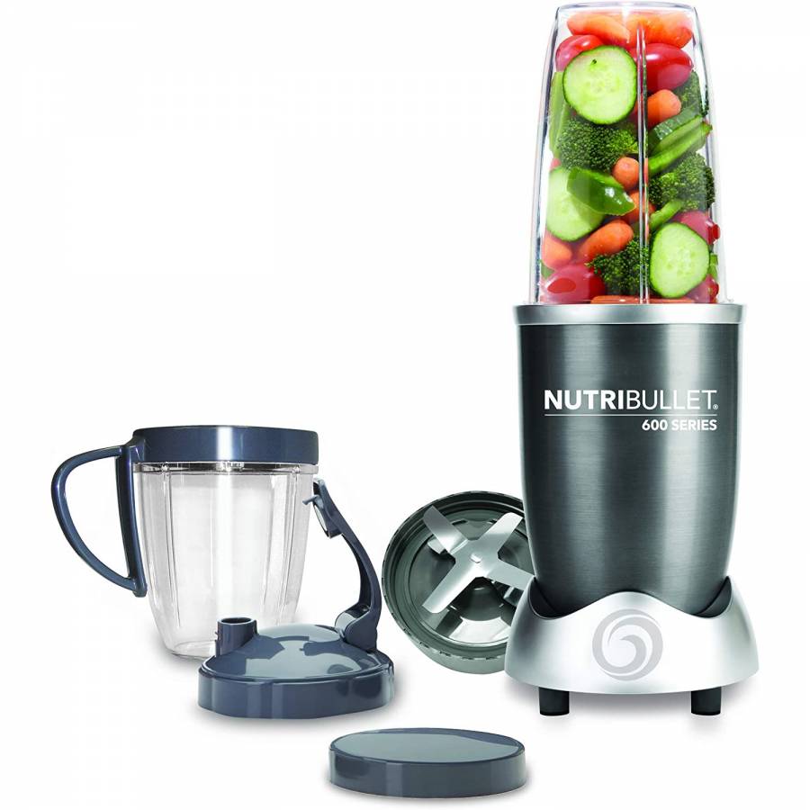 Blender Nutribullet Nbr-0928-m, 600 W, 0.9 L, 1 Viteza, Accesorii, Gri