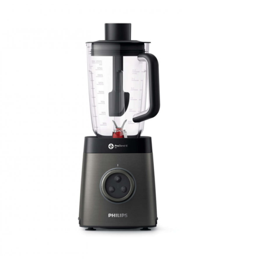 Blender Philips Avance Cu Putere 1400 W, Vas Din Tritan 2.2 L, Problend 6 3d, Recipient On-the-go, Afisaj Cu Led, Oprire Automata, Viteze Variabile, 35.000  Rpm, Negru
