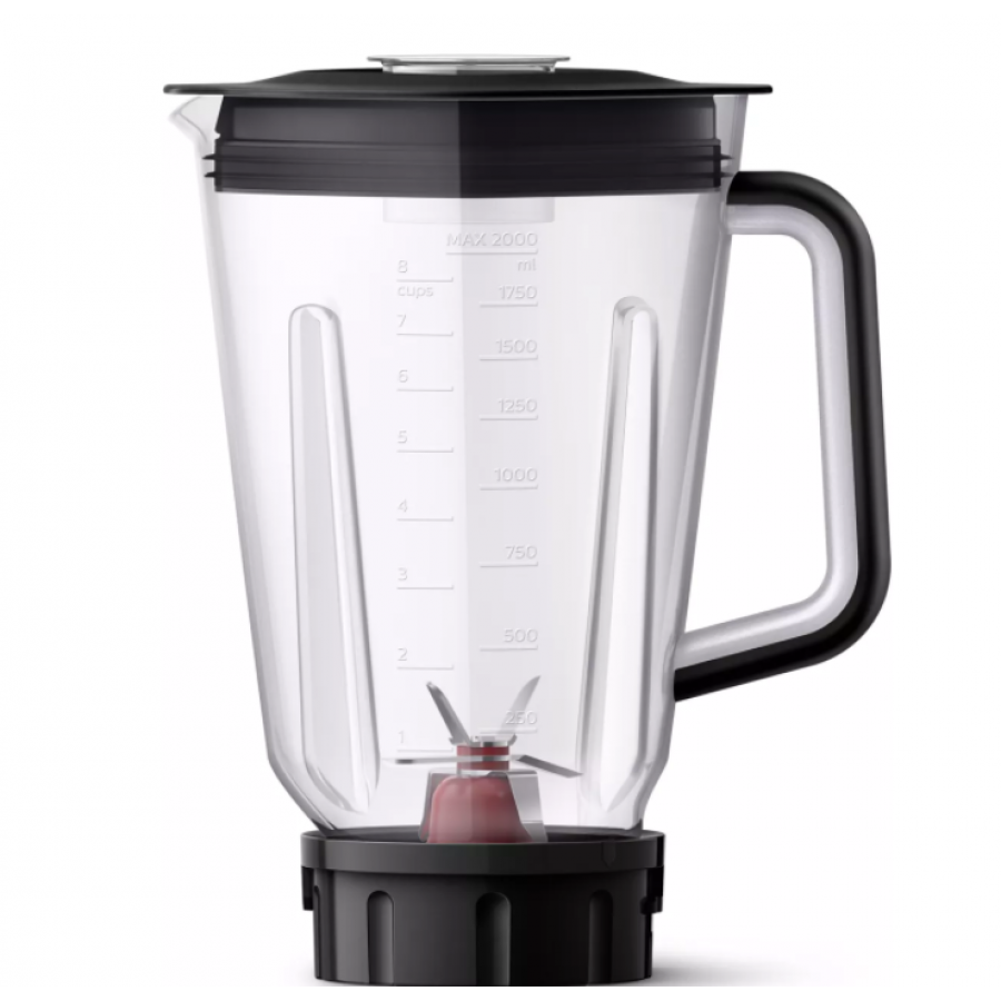 Blender Philips Avance Cu Putere 1400 W, Vas Din Tritan 2.2 L, Problend 6 3d, Recipient On-the-go, Afisaj Cu Led, Oprire Automata, Viteze Variabile, 35.000  Rpm, Negru
