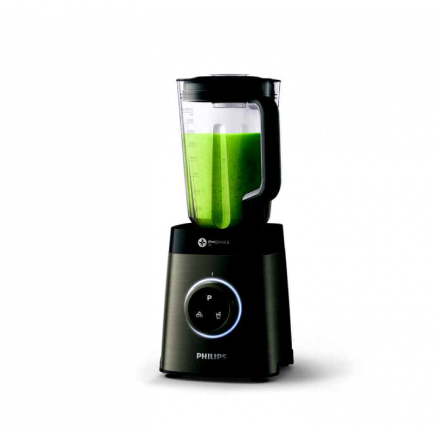 Blender Philips Avance Cu Putere 1400 W, Vas Din Tritan 2.2 L, Problend 6 3d, Recipient On-the-go, Afisaj Cu Led, Oprire Automata, Viteze Variabile, 35.000  Rpm, Negru