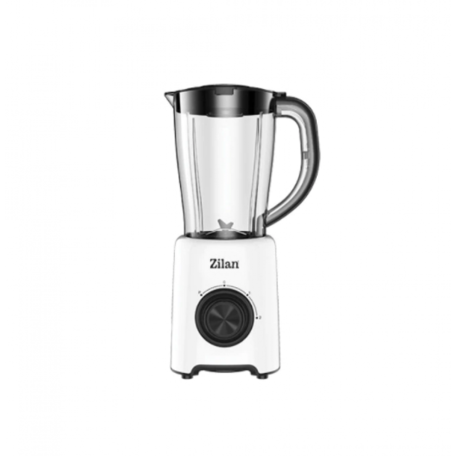 Blender, Putere 500w, Capacitate 1.5l, Lame Din Otel, Vas Din Plastic, 2 Trepte De Viteza, Usor De Folosit Si Curatat, Alb