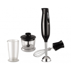 Blender Vertical, Putere 300w, Lame Din Otel, Amesteca/toaca/paseaza, 4 In 1, 2 Trepte De Viteza, Usor De Utilizat Si Curatat, Negru