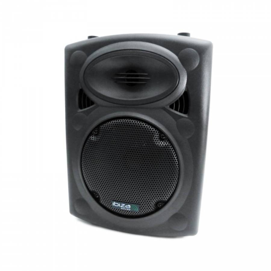 Boxa Activa Ibiza Sounds , 8 Inch/20 Cm , Port Usb/mp3/telecomanda Inclusa , Conectivitate Bluetooth , Putere 200 W ,  Sensibilitate 96 Db , Banda De Trecere 50 Hz - 20 Khz , Negru