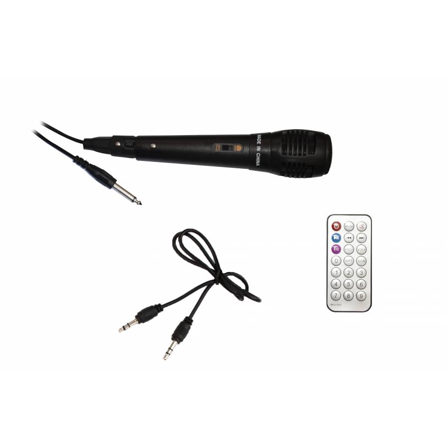 Boxa Ailiang  , Conectare Prin Port Usb , Card Sd , 1500mah , Radio Fm , Telecomanda Si Microfon , Negru