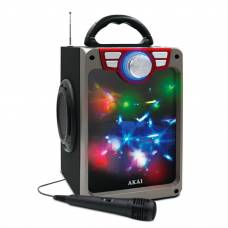Boxa Audio Activa ,portabila, Lumini Disco , Usb , Bluetooth , Microfon Cu Fir Inclus