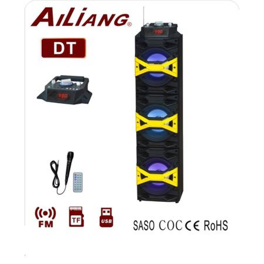 Boxa Audio Ailiang Cu Conectivitate Prin Functia Bluetooth, Putere 230w, Port Usb/sd Card Cu Radio Fm Si Joc De Lumini Led